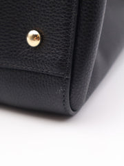 CHANEL Vintage Top Handle Briefcase - Black with Gold Hardware [Series 23]