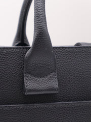 CHANEL Vintage Top Handle Briefcase - Black with Gold Hardware [Series 23]