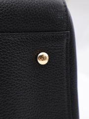 CHANEL Vintage Top Handle Briefcase - Black with Gold Hardware [Series 23]