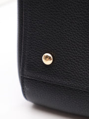 CHANEL Vintage Top Handle Briefcase - Black with Gold Hardware [Series 23]