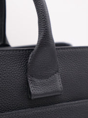 CHANEL Vintage Top Handle Briefcase - Black with Gold Hardware [Series 23]