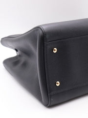 CHANEL Vintage Top Handle Briefcase - Black with Gold Hardware [Series 23]
