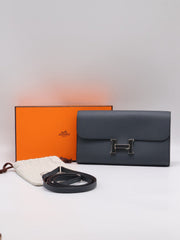 HERMES Constance To Go - Gris Misty with Enamel Hardware [W]