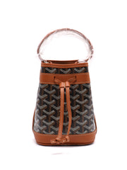 GOYARD Goyardine Petit Flot Bucket Bag Mini – Tan