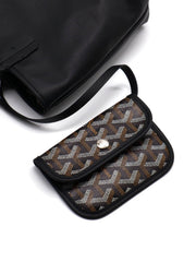 GOYARD Goyardine Mini Anjou Reversible Tote – Black