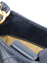 CHANEL 24S Hobo Shoulder Bag - Black with Gold Hardware