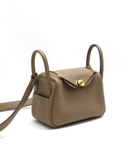HERMES Mini Lindy - Beige Marfa with Gold Hardware