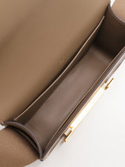 HERMES Geta Messenger Bag - Etoupe with Gold Hardware [B]