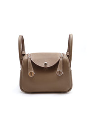 HERMES Mini Lindy - Etoupe with Palladium Hardware