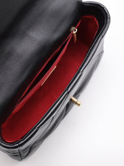 CHANEL 19 Quilted Lambskin Flap Bag 26 - Black with Gold Hardware