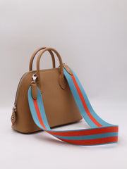 HERMES Bolide 25 - Biscuit with Silver Hardware & Woven Strap [U]