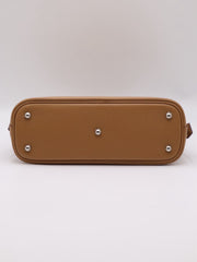 HERMES Bolide 25 - Biscuit with Silver Hardware & Woven Strap [U]