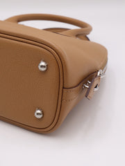 HERMES Bolide 25 - Biscuit with Silver Hardware & Woven Strap [U]