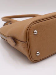 HERMES Bolide 25 - Biscuit with Silver Hardware & Woven Strap [U]