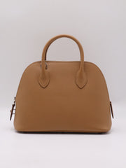 HERMES Bolide 25 - Biscuit with Silver Hardware & Woven Strap [U]