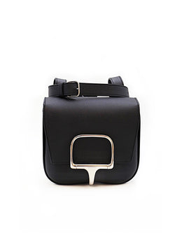 HERMES Della Mini - Noir with Palladium Hardware