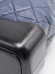 CHANEL Gabrielle Backpack - Navy Blue with Silver Hardware [Series 27]