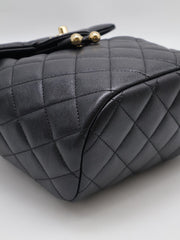 CHANEL Salzburg Backpack Small - Black with Gold Hardware