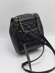 CHANEL Salzburg Backpack Small - Black with Gold Hardware