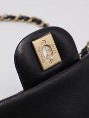 CHANEL Classic Flap Mini Rectangular 20cm - Black with Gold Hardware [Series number 23]