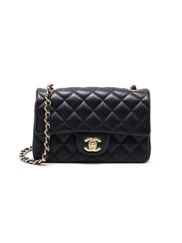 CHANEL Classic Flap Mini Rectangular 20cm - Black with Gold Hardware [Series number 23]