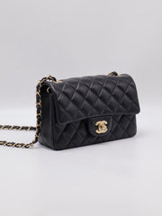 CHANEL Classic Flap Mini Rectangular 20cm - Black with Gold Hardware [Series number 23]