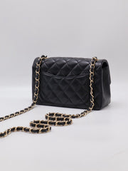 CHANEL Classic Flap Mini Rectangular 20cm - Black with Gold Hardware [Series number 23]