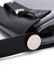 HERMES Herbag Zip 20 - Gris Pantin / Noir with Palladium Hardware