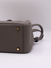 HERMES Mini Lindy - Etain with Gold Hardware [Y]