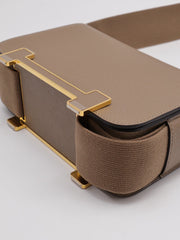HERMES Geta Messenger Bag - Etoupe with Gold Hardware [B]