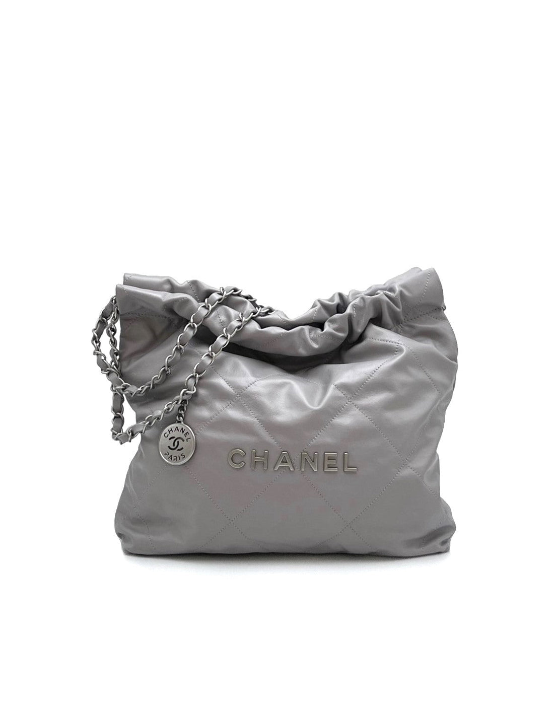 【二手商品】CHANEL 22 Bag - 小號灰銀