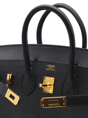 HERMES Birkin 25 - Noir with Gold Hardware
