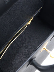 HERMES Birkin 25 - Noir with Gold Hardware