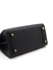 HERMES Birkin 25 - Noir with Gold Hardware