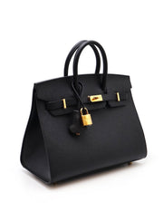 HERMES Birkin 25 - Noir with Gold Hardware