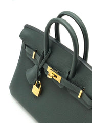 HERMES Birkin 25 - Vert Mangrove with Gold Hardware