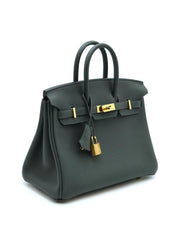 HERMES Birkin 25 - Vert Mangrove with Gold Hardware