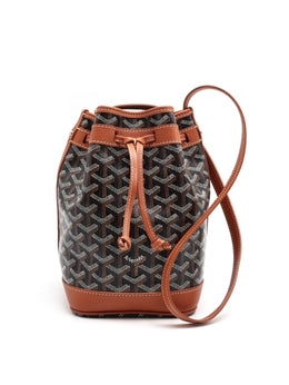 GOYARD Goyardine Petit Flot Bucket Bag – Tan