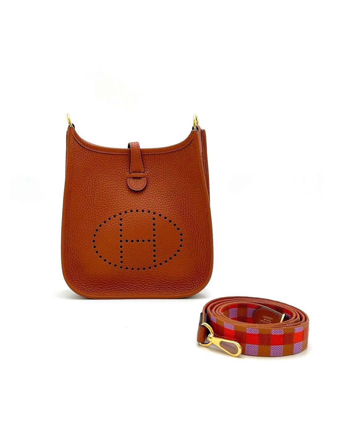 HERMES Mini evelyne - 南瓜金