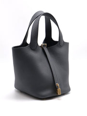 HERMES Picotin 18 - Gris Mouette with Champagne Gold Hardware