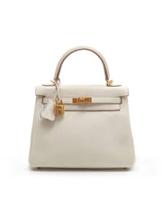 HERMES Kelly 25 - Mushroom with Gold Hardware