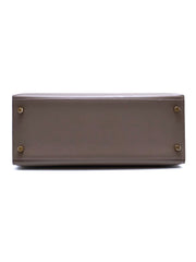 HERMES Kelly 28 - Gris Etain with Gold Hardware