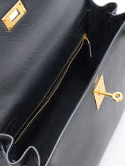HERMES Kelly 28 - Noir with Gold Hardware