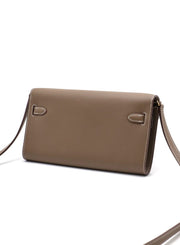 HERMES Kelly To Go - Etoupe with Gold Hardware