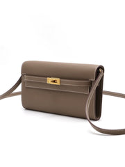 HERMES Kelly To Go - Etoupe with Gold Hardware