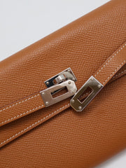 HERMES Kelly To Go - Gold with Palladium Hardware [K]