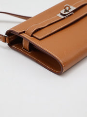 HERMES Kelly To Go - Gold with Palladium Hardware [K]