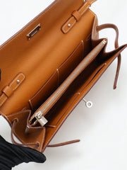 HERMES Kelly To Go - Gold with Palladium Hardware [K]