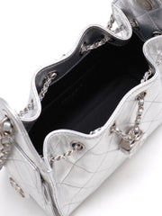 CHANEL 25 Mini Hobo Bag - Silver