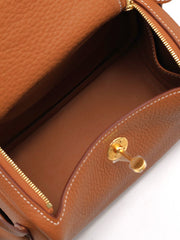 HERMES Mini Lindy - Gold with Gold Hardware
